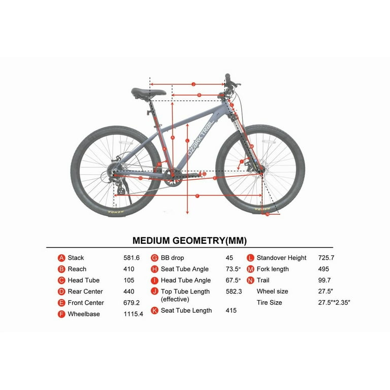 Bike Fit Medium Road Bike Size Ozark Trail Ridge Mountain Bike