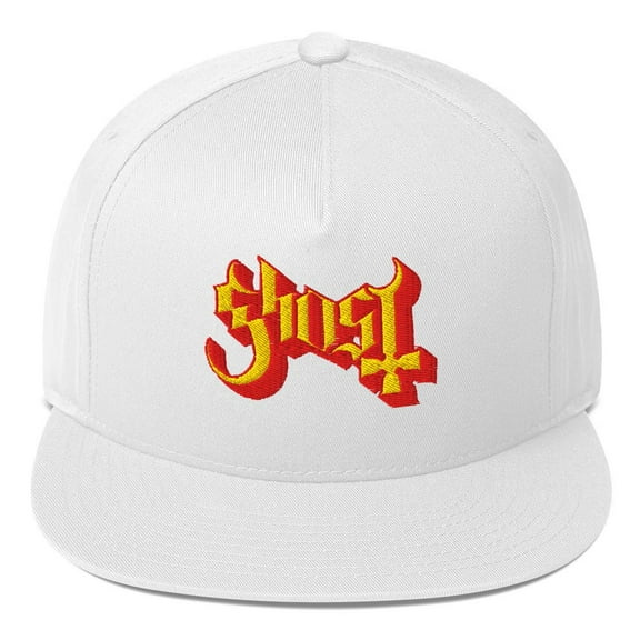 Ghost Logo Embroidered Snapback Hat