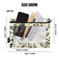 thumbnail image 4 of FORMRS 2 Pack Pencil Pouch for 3 Ring Binder with Clear Window Zipper Case, Green Birds, 4 of 6