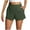 Army Green, variant on ABATAB Shorts for Women Trendy Comfy High Waist Shorts Solid Lightweight Summer Pull on Business Shorts with Pockets
