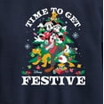thumbnail image 3 of Disney - Mickey and Friends Time To Get Festive Christmas - Toddler & Youth Crewneck Fleece Sweatshirt, 3 of 5
