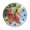 ZZNZ06029031, variant on Zhmjortal Strawberry Pattern Wall Clocks Battery Operated 10 inch - Quiet Silent Round Clock Non-Ticking Desk Clock Decor for Kitchen Bathroom Living Room Office School Home Decorations