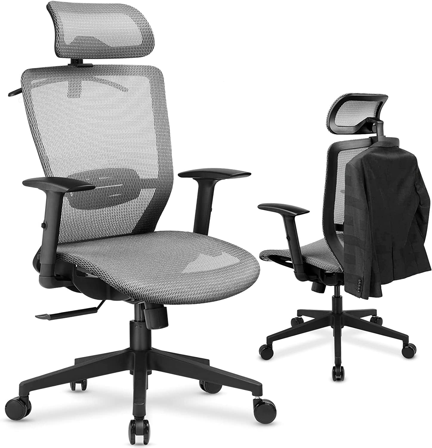 ComHoma Ergonomic Executive Mesh Office Chair Mesh Seat Computer Task Chair Swivel Height