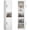 White, variant on Marcree 67" Tall Bathroom Storage Cabinet, Metal Narrow Storage Cabinet with 2 Doors & 6 Shelves, Slim Corner Floor Cabinet with for Small Spaces, Living Room,Kitchen Assembly Required(Black)