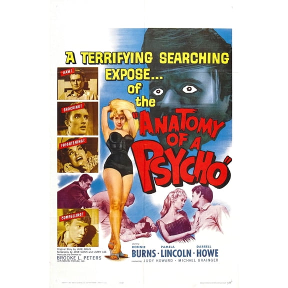 Anatomy Of A Psycho Movie poster 12x16 Print on Metal Sign 12in x 16in Square Adults Poster Time