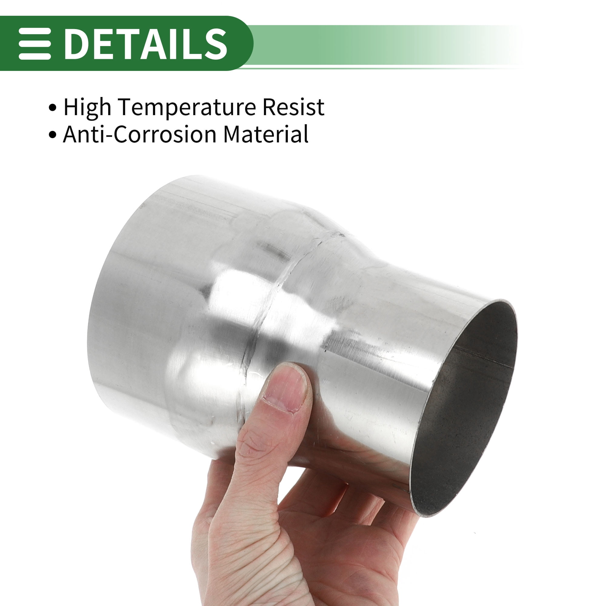 Unique Bargains Mandrel Exhaust Pipe Adapter Reducer 3.15'' OD to 4'' OD