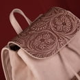 thumbnail image 6 of Wrangler Backpack Purse for Women Men Floral Tooled Designer Travel Bags, Carve-Tan, 6 of 8