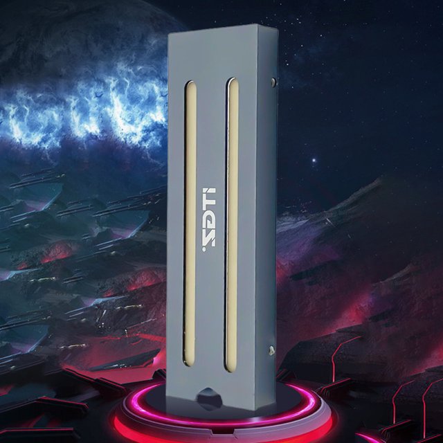 Refrigeración Ssd M.2 Disipador de calor RGB ARGB M2 NVMe 2280 Unidad de estado sólido Radiador Conmutación de huellas dactilares