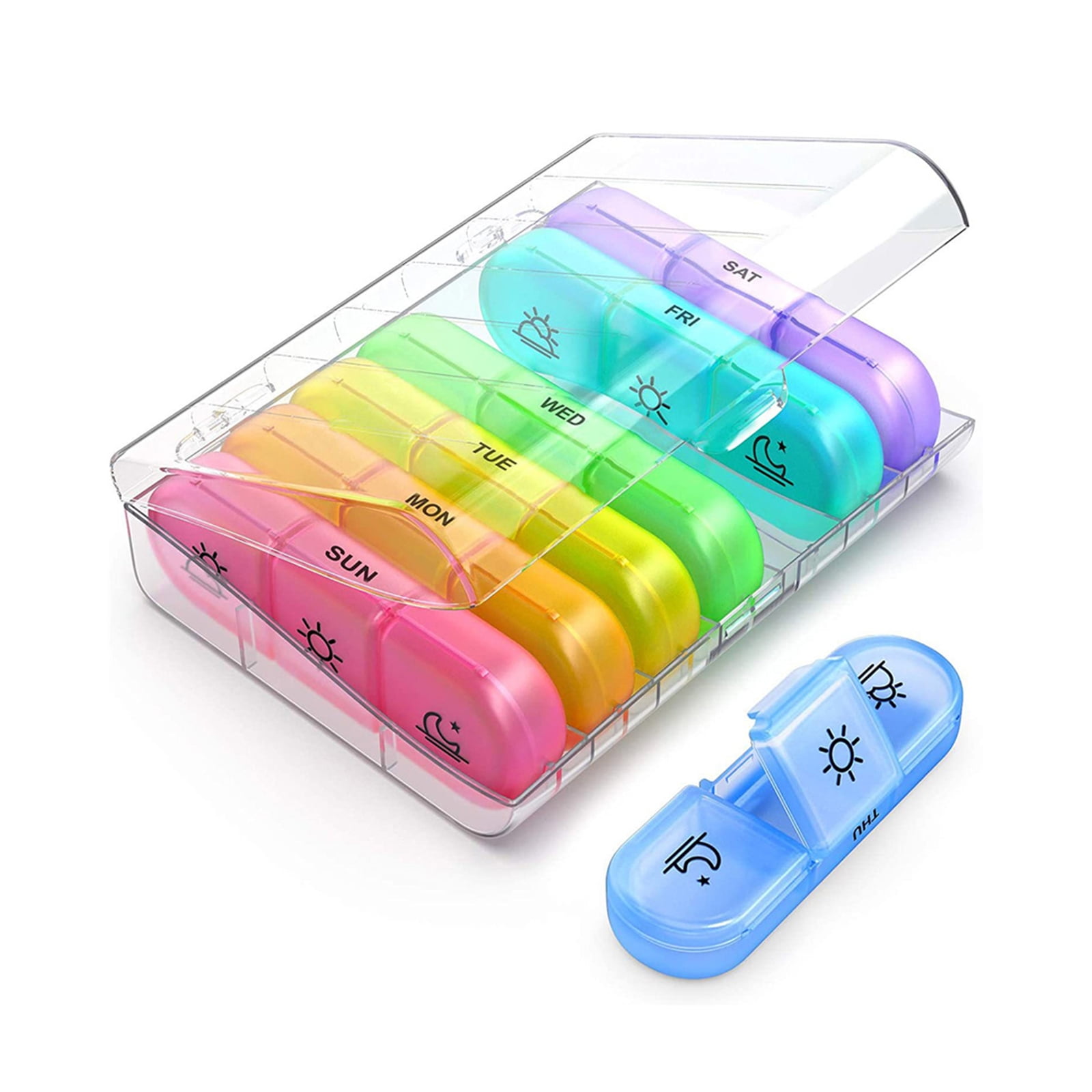 Portable Drawer for Pill Box Medicine Tablet Storage Dispenser Organiser  Contain 