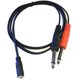 thumbnail image 2 of Gwong Electrónica 3,5 mm hembra a doble 6,5 mm Cable adaptador de audio divisor para mezclador Amplificador, 2 of 6