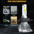 thumbnail image 4 of LED Headlight Bulbs High Low Beam White for 2007-2011 Dodge Nitro 2008 2009 2010, 4 of 12