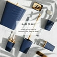 thumbnail image 5 of Hearth & Harbor 20 Piece Bamboo Bathroom Sets, Navy Blue Bathroom Accessories Sets for Minimalistic Bathroom Décor, 5 of 8