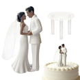 thumbnail image 2 of Xyadri Wedding Cake Topper Bride and Groom Figurine Set for Engagement Bridal Shower, 2 of 9