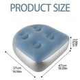 thumbnail image 5 of Inflatable Booster Seat Bathtub Seat Spa and Hot Tub Booster Seat Pad with Suction Non-Slip Back Support Portable Pools Spa Hot Tub Seats (1Pc 18.5"x14.6"x5.9"), 5 of 8