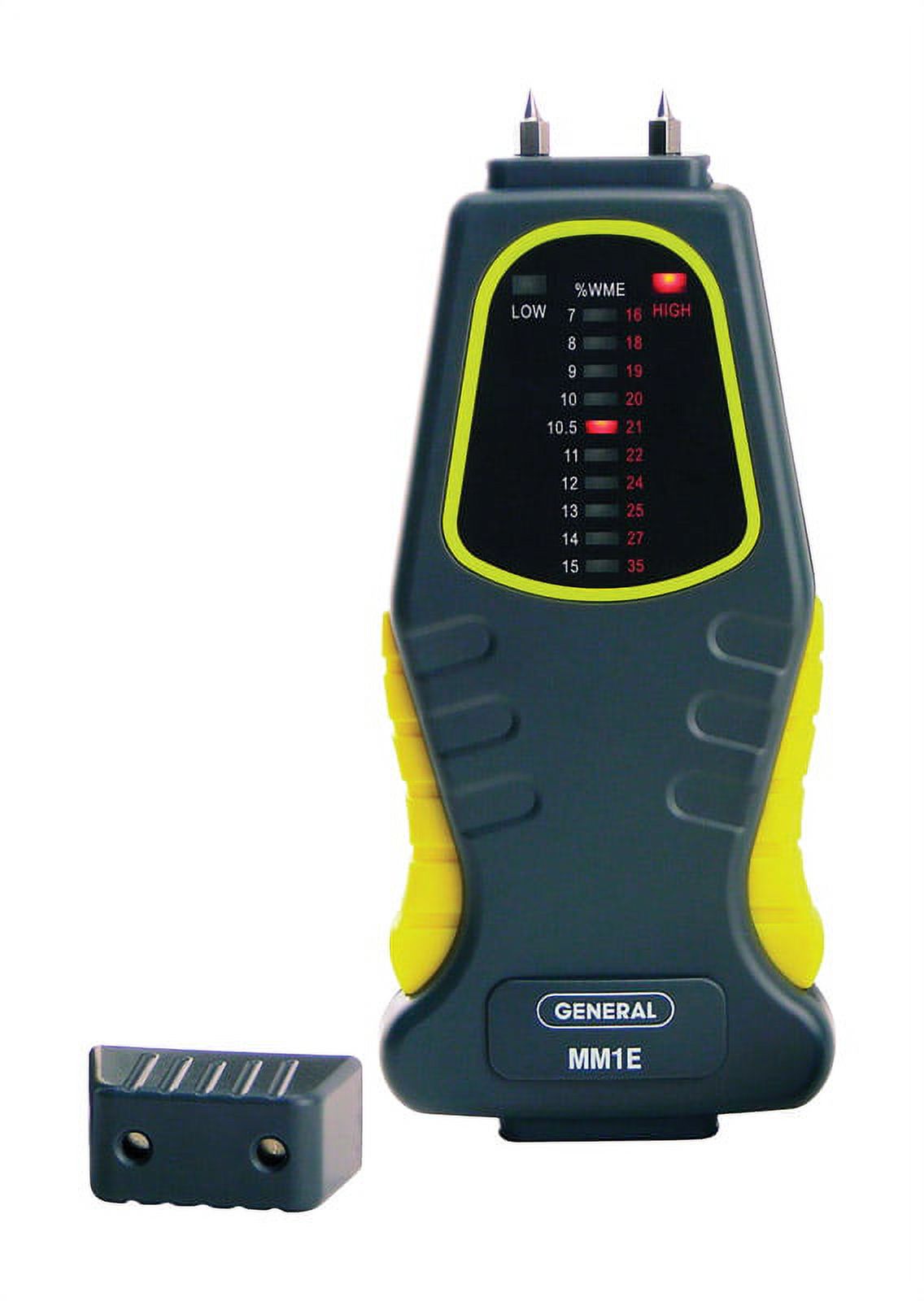GENERAL MM1E Moisture Meter, 7 to 15% WME Low, 16 to 35% WME High, 0.1 % Accuracy, LED Display