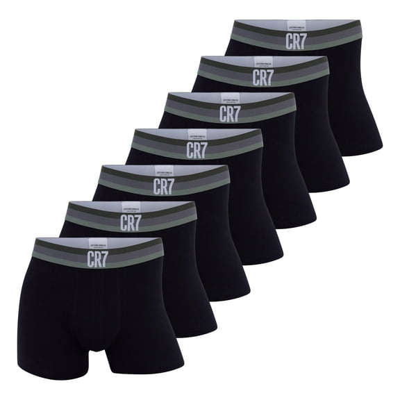 Cr7 Men Boxer Shorts Cotton Black L