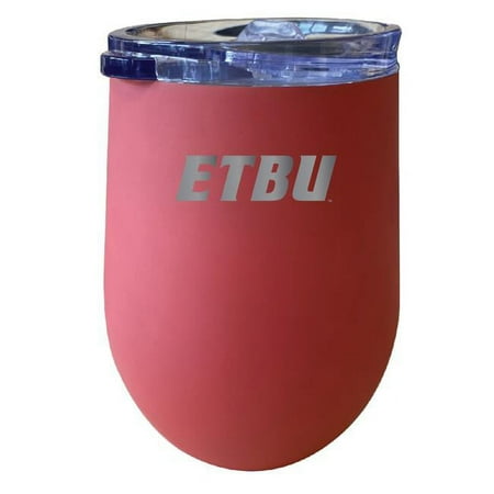 

R & R Imports East Texas Baptist University 12 oz Insulated Wine Stainless Steel Tumbler Coral