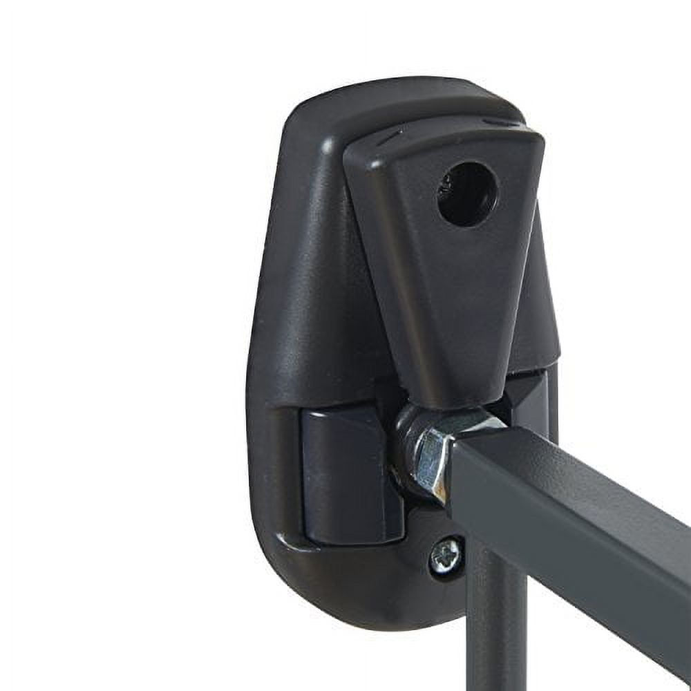 Munchkin® Push to Close™ Hardware Mounted Extending Metal Safety Toddler Baby Gate, Dark Gray