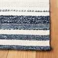 thumbnail image 3 of SAFAVIEH Striped Kilim Cailyn Striped Cotton Area Rug, Ivory/Navy, 4' x 6', 3 of 10
