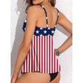 thumbnail image 5 of Charmo Womens Wrapped V Neck Swimsuit Tops Built in Bras Flowy Tankini Tops Bathing Suit Tops Only(No Bottoms）, 5 of 5