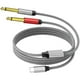 thumbnail image 1 of wonima02 USB C to Dual 6.35mm 1/4 inch TS Stereo Audio Y Splitter Cable 10FT for iPhone 15/15 Plus/15 Pro/15 Pro Max, Amplifier Speaker and Mixer,, 1 of 1