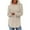 Khaki, variant on Jsaierl Ribbed Knit Long Sleeve Shirts for Women Casual Side Split Round Hem Pullover Sweater Top Loose Fit Crewneck Tunic Blouse Fall Clothes