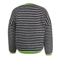 thumbnail image 4 of Women Sweater Casual Striped Pullover Sweaters Autumn Winter Color Block V Neck Knitwear Knitted Sweater Blue L, 4 of 5
