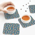 thumbnail image 7 of Pofeuu Corgi with Flowers Print Leather Coasters Set of 6, Round Cups Mugs Mat Pad for Home Kitchen Heat Resistant Drink Coasters,Square, 7 of 7