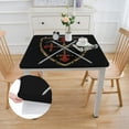 thumbnail image 2 of Acheng Medieval Shield Swords Square Tablecloth Washable for Home Kitchen Outdoor Decoration 100% Polyester Fiber 46*46, 2 of 8