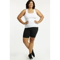 thumbnail image 2 of Popular Plus Size Women's Cotton Bike Shorts, Mid-Thigh, Sizes 1X to 5X, 2 of 3