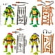 thumbnail image 2 of Figuras básicas de las Tortugas Ninja mutantes adolescentes: paquete de 4 tortugas mutantes de Playmates Toys, 2 of 8