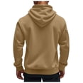 thumbnail image 6 of TOWED22 Mens Zip Up Hoodie Long Sleeve Fleece Casual Hooded Sweatshirts Athletic Full Zip Jacket with Pockets(Khaki,4XL), 6 of 8