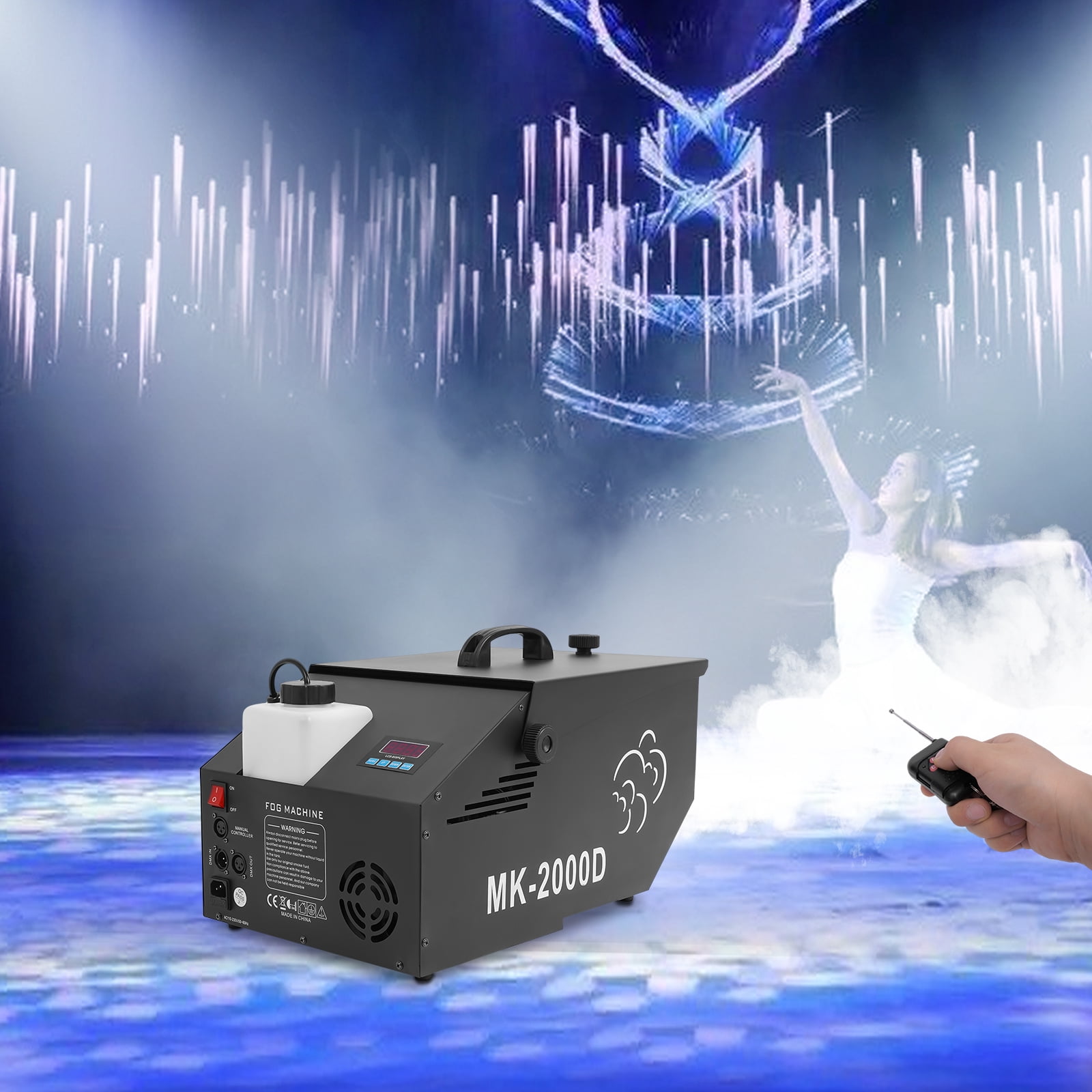 Low-Lying Fog Machine Wedding Stage Smoke Effect DMX Dry Ice Fogger 860-1076ft² for Stage Performances
