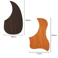 thumbnail image 6 of Guitar Pickguard Self Adhesive Anti-scratch Replacement Walnut Wood Grain Water-shaped Folk Guitar Guard Scratch Plate for Guitarist, 6 of 8