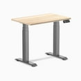 thumbnail image 1 of Desky Bureau Assis-Debout Mini Double - Chêne Classique / 32 x 20 Pouces / Gris Espace, 1 of 10