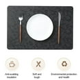 thumbnail image 4 of Faux Leather Placemats, 18 X 12inch Heat Resistant Rectangle Table Mats,Waterproof Non-Slip Easy to Clean Placemats for Kitchen Coffee Dining Room Table, 4 of 8