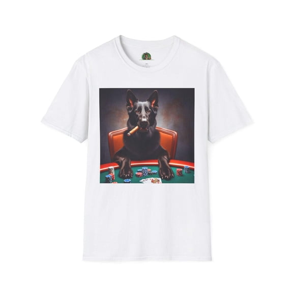 German Shepherd poker shirt
