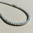 thumbnail image 7 of Moonstone Tennis Necklace for Woman in 925 silver, June Birthstone Jewelry , Layered Choker Necklace, 7 of 7
