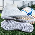 thumbnail image 3 of Zapatos de fútbol para hombre, botas de fútbol FG para adultos, tacos para entrenamiento de hierba, Partido de césped, Futsal profesional para exteriores, niños, niñas, estudiantes, nuevo, 3 of 5