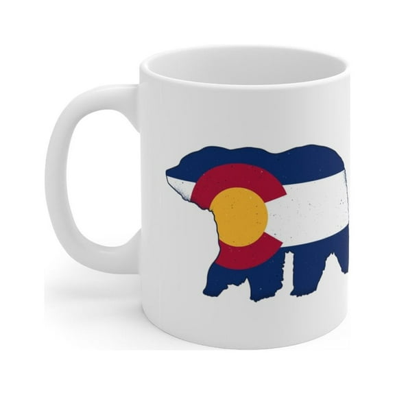 Colorado Coffee Mug Bear Denver Colorado Springs Ceramic Mug 11oz Gift from Colorado Mile High City 5280
