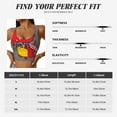 thumbnail image 7 of Fotbe Dinosaur Super Hero Cartoon Pattern Womens' Sports Bra Longline Wirefree Padded with Medium Support Sports Moisture-Wicking Workou Vest,Tank Top-Small, 7 of 7