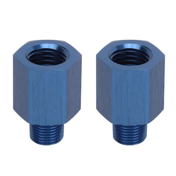 VOBOR 1 Par De Adaptadores De Instalación De Tuberías Azul Sellado Perfecto A Prueba De Herrumbre Rosca Macho 1/8 NPT A Conector De Instalación De Manguera De Rosca Hembra M10 Para Automóvil