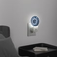 thumbnail image 4 of Round LED Night Lights Lamp with Dusk to Dawn Sensor, Artistry Of Blue And White Tie Dye Design Night Light Plug Into Wall for Kids Room, Bedroom, Bathroom, Kitchen, Hallway, 4 of 4