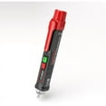 thumbnail image 1 of Detector de voltaje LCD con linterna y alarma, comprobador de fase/neutro, sensibilidad dual, sin contacto, 12 V-1000 V, 1 of 5