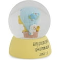 thumbnail image 2 of Precious Little One Yellow Base 4 x 3 Resin Decorative Tabletop Glitter Snow Globe, 2 of 6