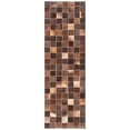 thumbnail image 3 of SAFAVIEH Studio Leather Kynaston Geometric Area Rug, Brown/Beige, 9' x 12', 3 of 7