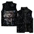 thumbnail image 3 of Ropa informal y versátil para hombre Chaleco de trabajo con estampado de tigre personalizado Chaleco estampado moderno Chalecos para hombre sin mangas, 3 of 5