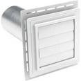 thumbnail image 2 of Alcoa Home Exteriors Ply Gem Vinyl White 7" x 7" Louvered Utility Vent for 4" Ducting, 2 of 2
