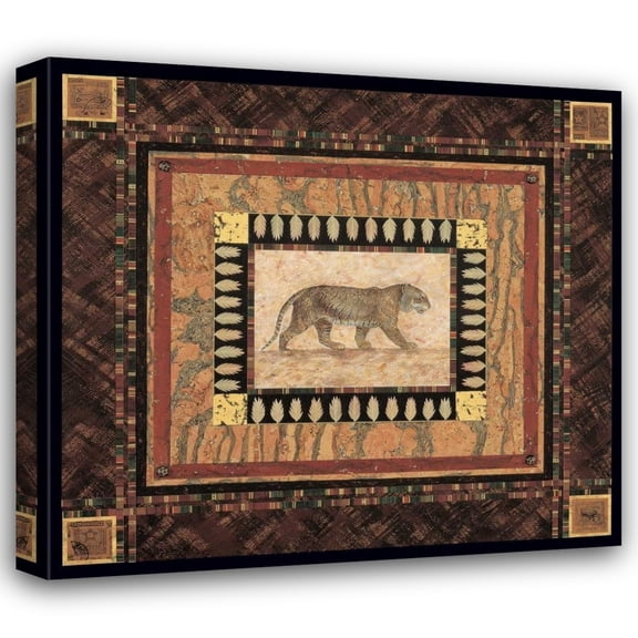 Pamela Gladding 30x28 Gallery Wrapped Canvas Wall Art Titled - Tiger