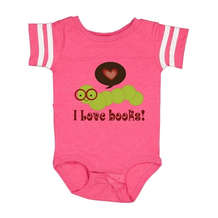 

Inktastic I Love Books Bookworm Gift Baby Boy or Baby Girl Bodysuit